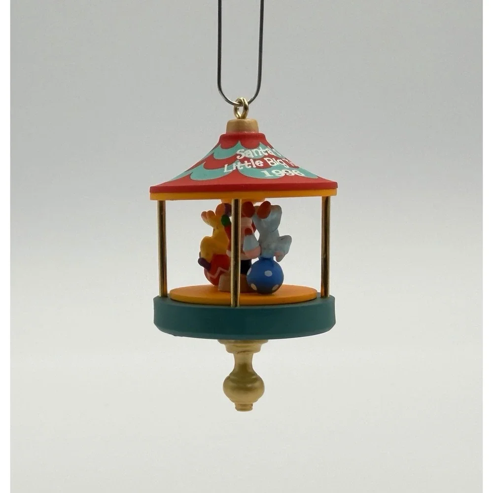 1996 Hallmark Keepsake Miniature Ornament Santa's Little Big Top 2 Circus VTG